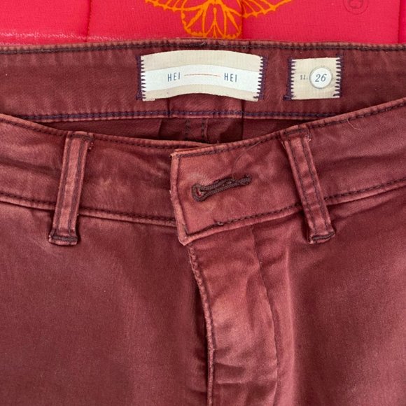 Burgundy Jeands - Picture 3 of 7